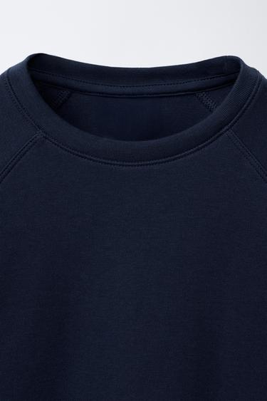 BASIC RAGLAN SLEEVE T-SHIRT - Navy blue by Zara - Image 2