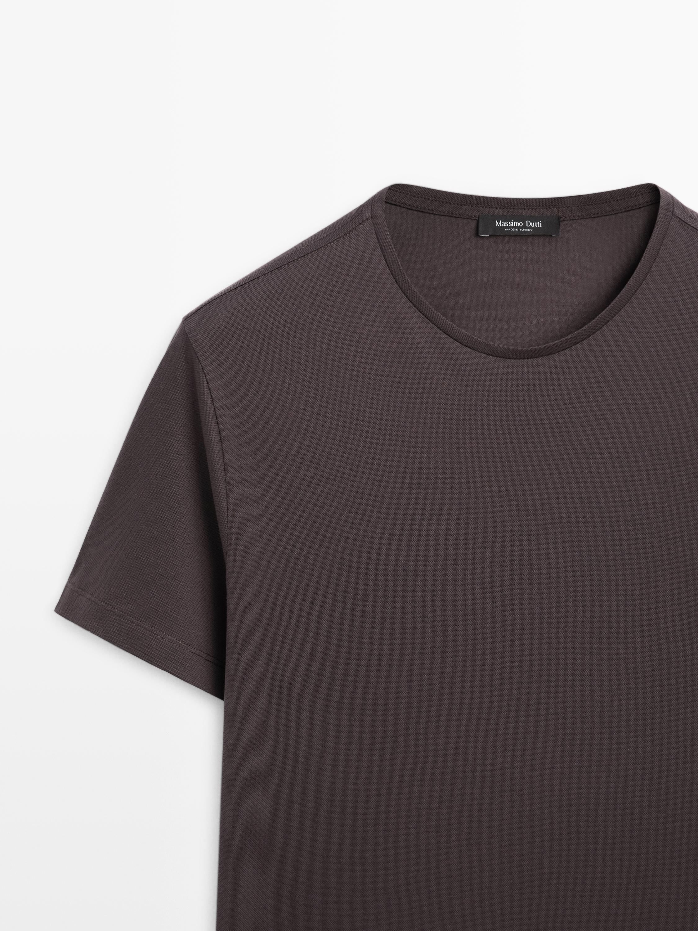 T-shirt regular fit à col rond