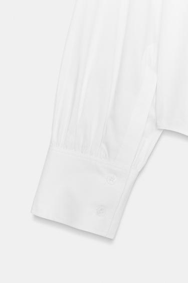 CHEMISE POPELINE PLIS COLLECTION ZW - Blanc de Zara - Image 8