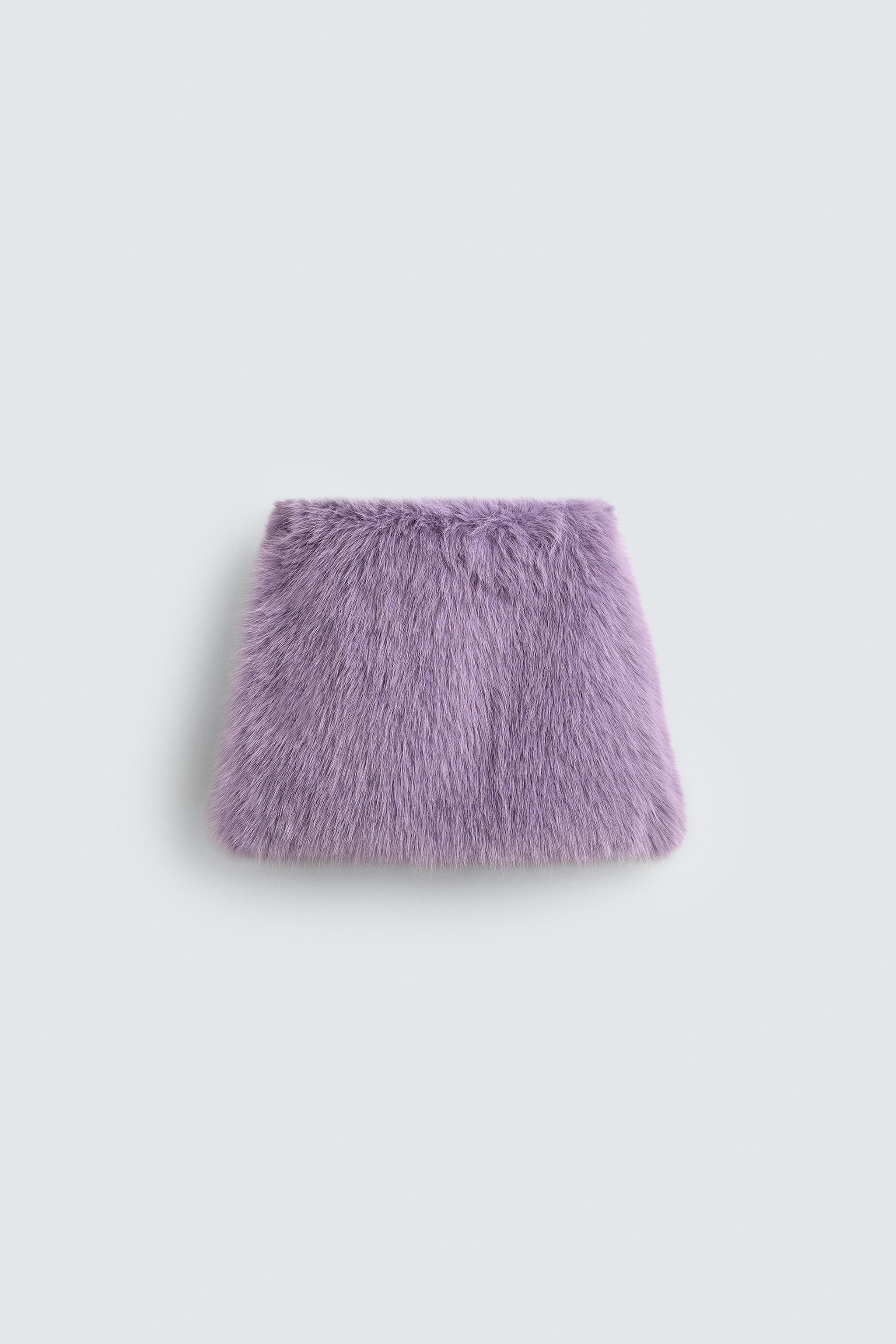 FAUX FUR MINI SKIRT HARRY LAMBERT FOR ZARA X DISNEY