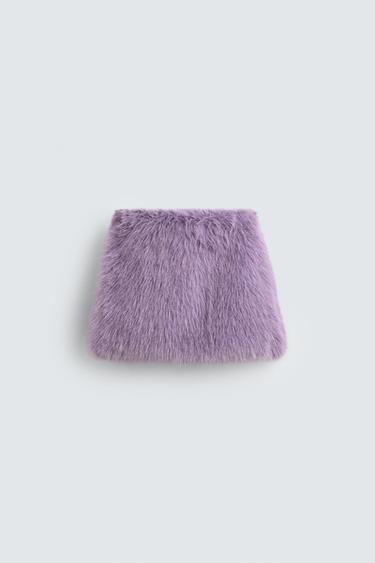 MINI-JUPE EFFET FOURRURE HARRY LAMBERT FOR ZARA X DISNEY - Mauve de Zara - Image 1