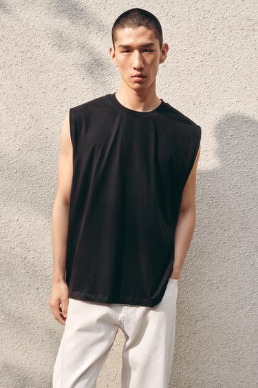 Zara 寬鬆版背心 - 黑色