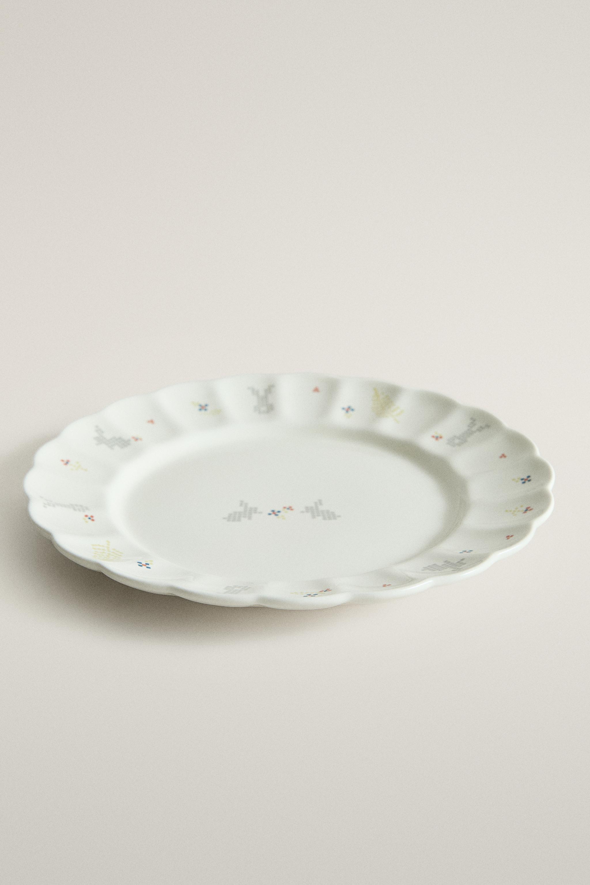 KIDS' BUNNY PORCELAIN PLATE