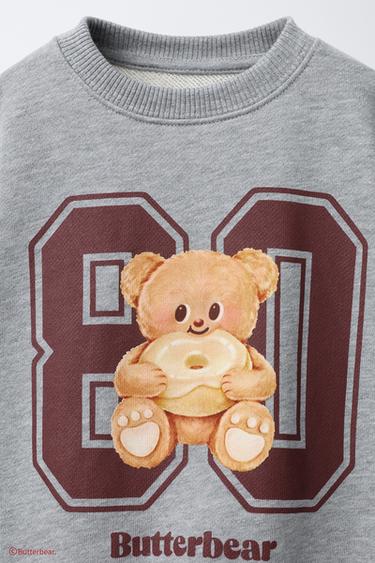BUTTERBEAR © PRINT SWEATSHIRT - Grey marl by Zara - Image 2