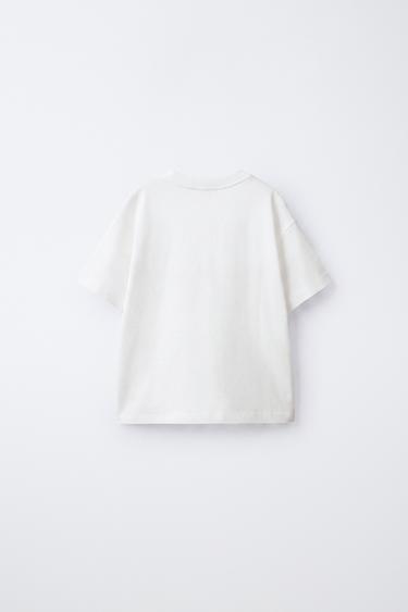 EMBROIDERED DETAIL T-SHIRT — Oyster-white 2