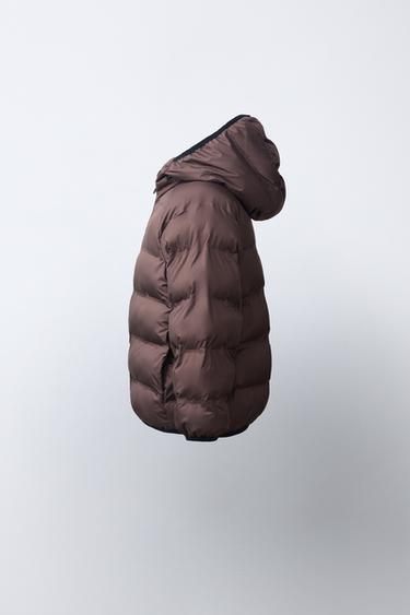 جاكيت ULTRALIGHT طارد للماء - شوكولاتة الخاص بـ Zara