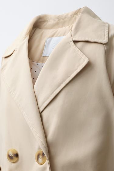 TRENCH MATELASSÉ À CEINTURE - Beige de Zara - Image 4
