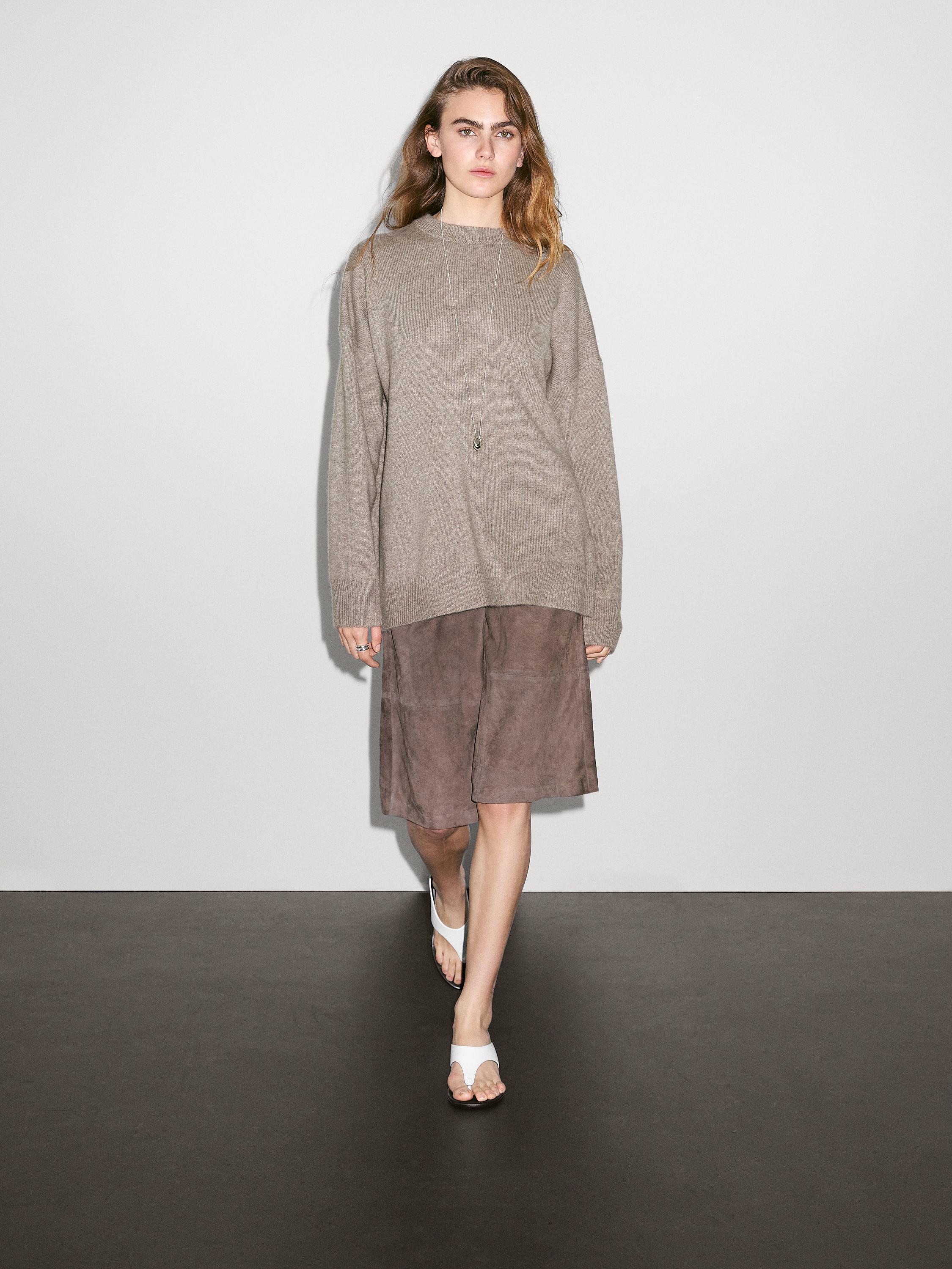 Pull oversize en maille 100 % cachemire