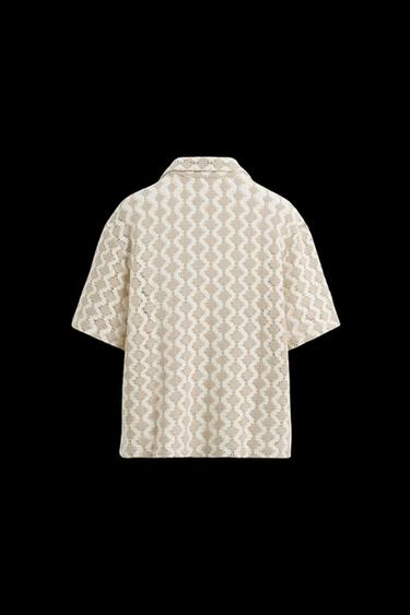 CROCHET TEXTURED SHIRT - Multicoloured by Zara