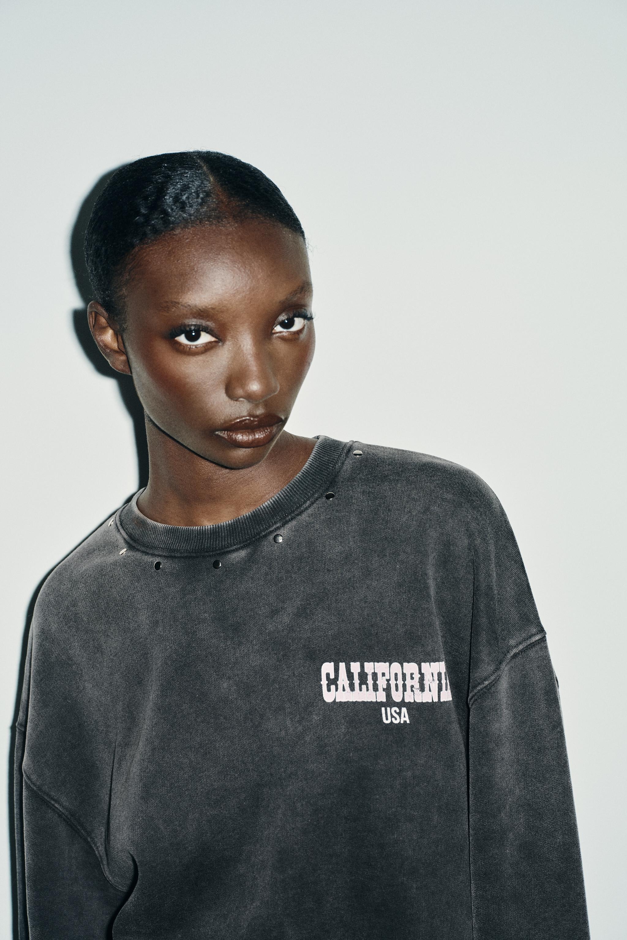 WASHED TEXT SWEATSHIRT