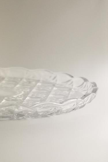 GLASS APPETIZER PLATE WITH RAISED DESIGN - 990 by Zara - Image 3