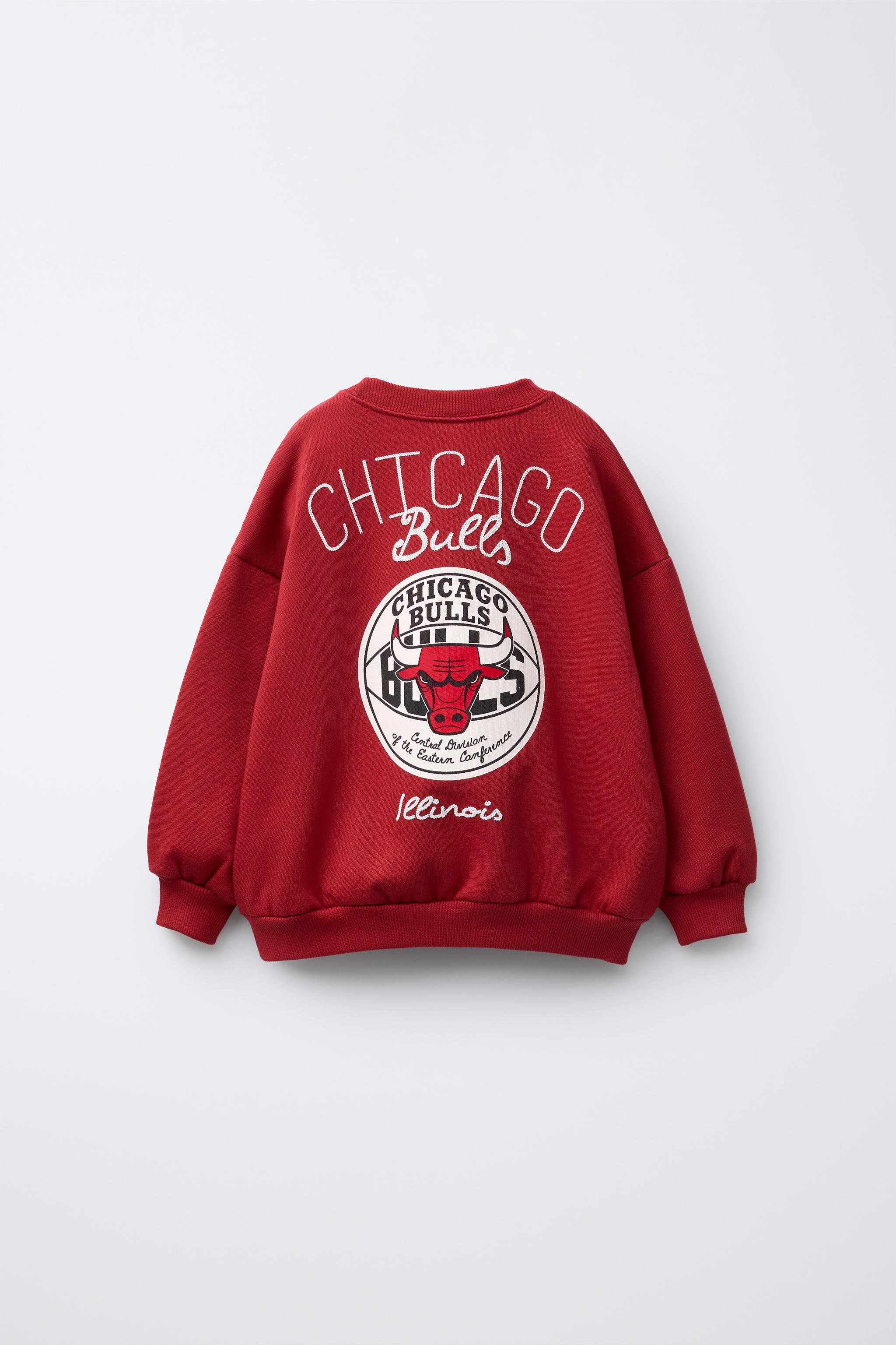 CHICAGO BULLS NBA SWEATSHIRT - Maroon | ZARA United States