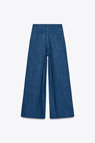 JEAN COUPE LARGE ET TAILLE HAUTE COLLECTION ZW - Bleu de Zara - Image 4