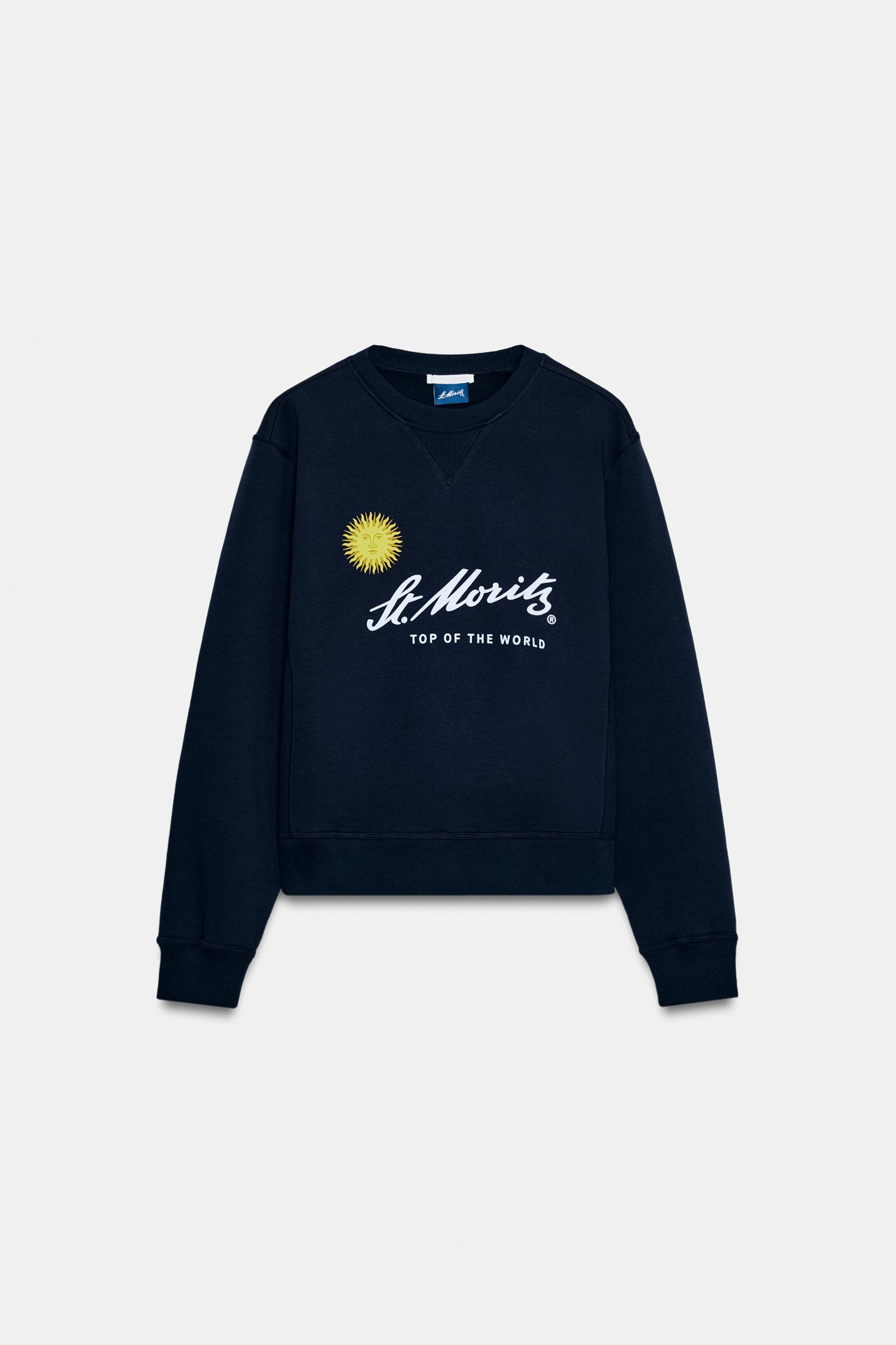 ST. MORITZ® SWEATSHIRT - Navy blue | ZARA Canada