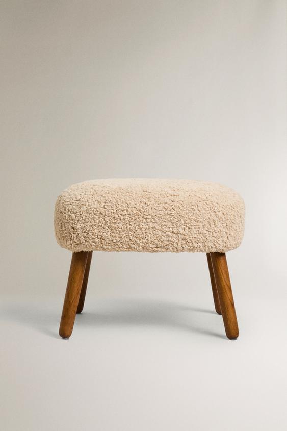 TABOURET POUF ÉPONGE - Beige foncé de Zara - Image 0