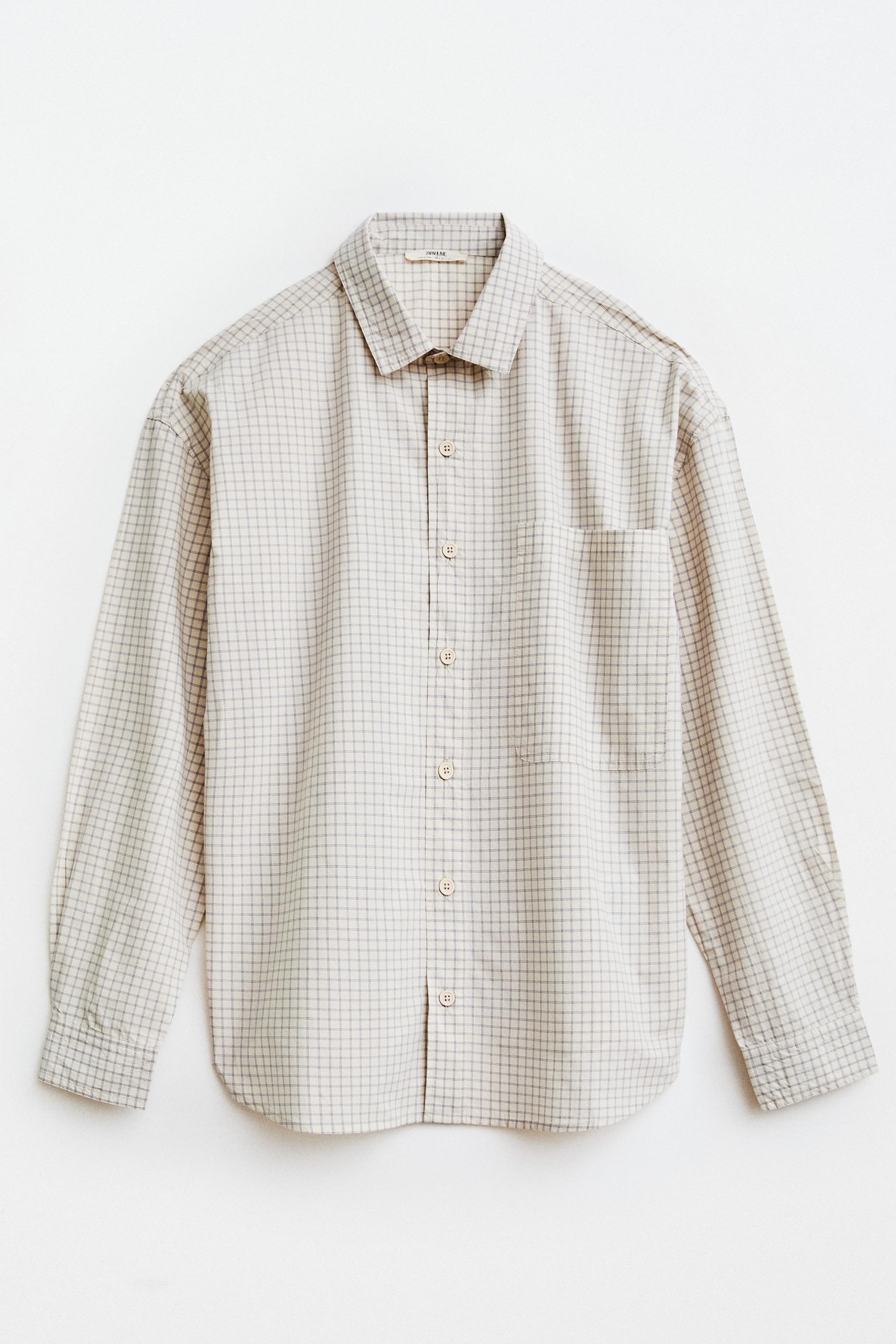 CHEMISE EN COTON À CARREAUX