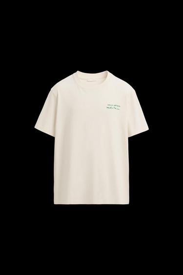 T-SHIRT MIT KOMBINIERTEM PRINT - Cremefarben von Zara - Bild 0