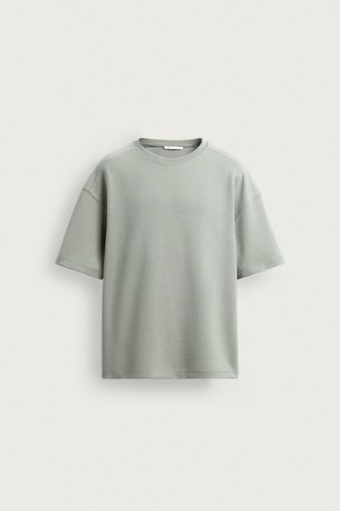 RELAXED FIT INTERLOCK SWEATSHIRT - washed green by Zara
