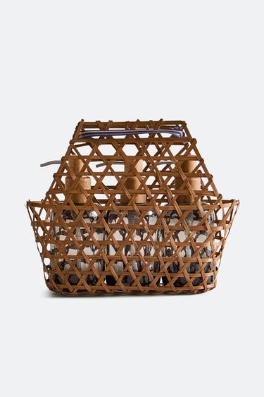 SOAP DISPENSER BASKET SET (SET OF 4) - Dark grey by Zara