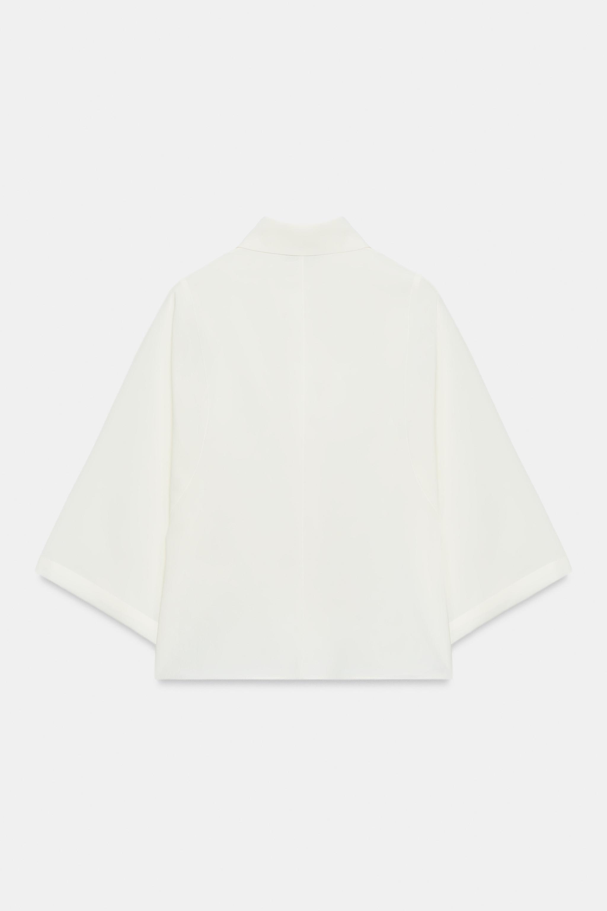 Женские рубашки Zara CAPE SLEEVE SHIRT — фото 6