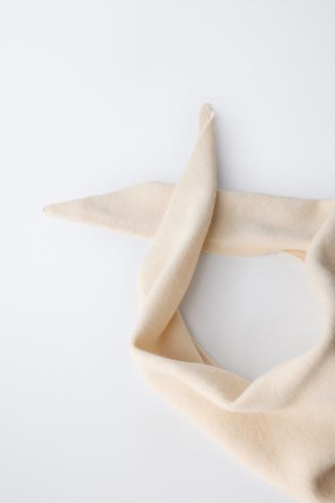 KNIT HEADSCARF - Sand by Zara - Image 2