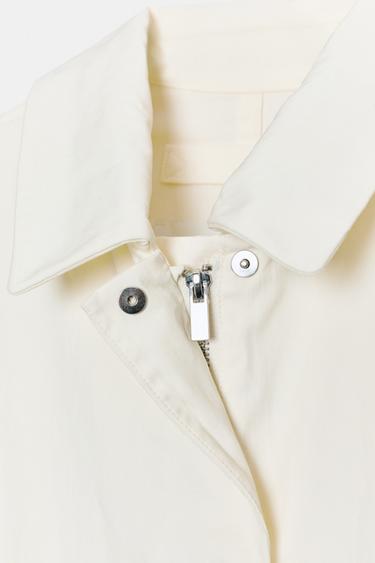 TRENCH OVERSIZE ZW COLLECTION - Blanc cassé de Zara - Image 6