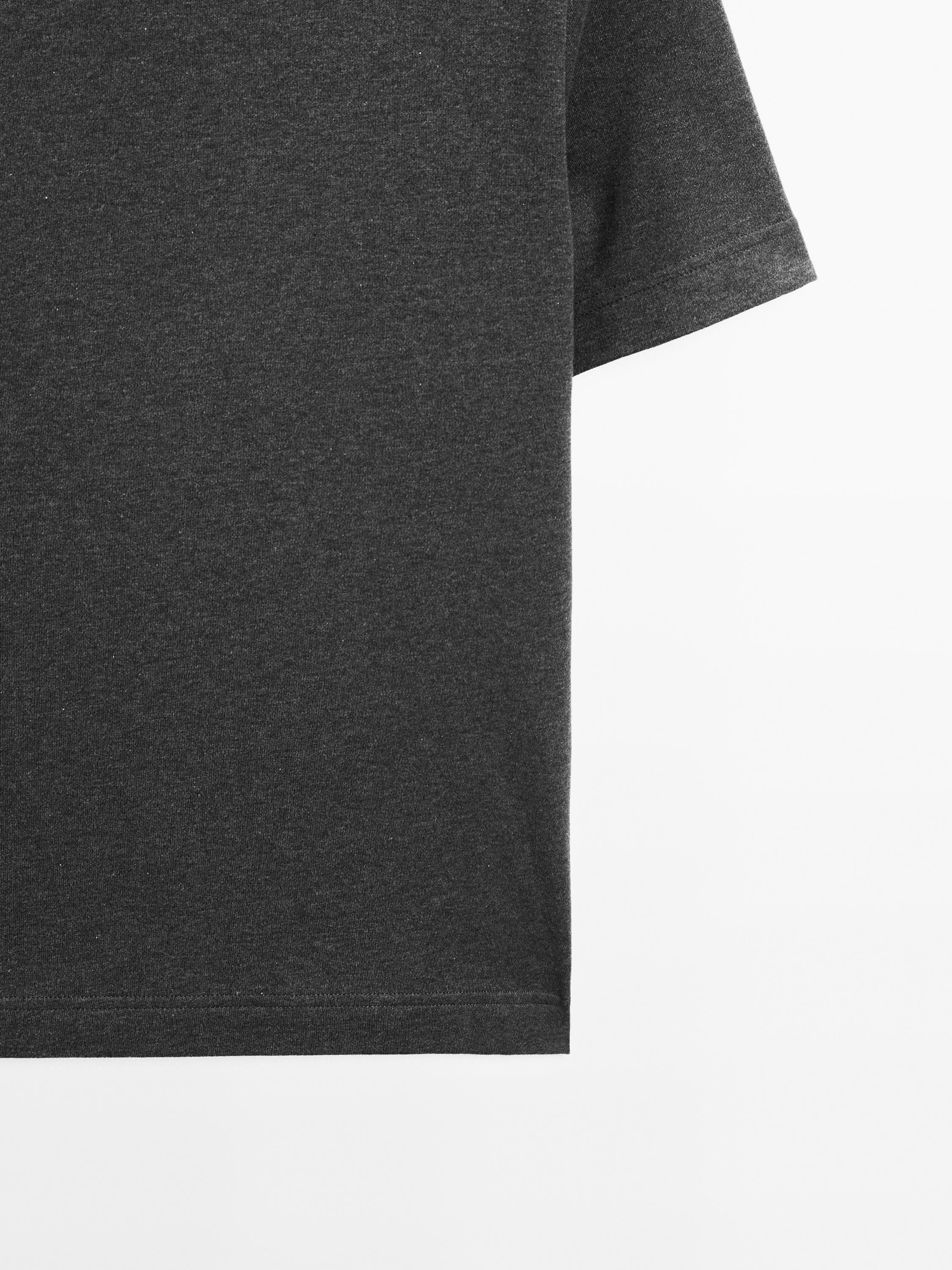 100% cotton interlock crew neck T-shirt