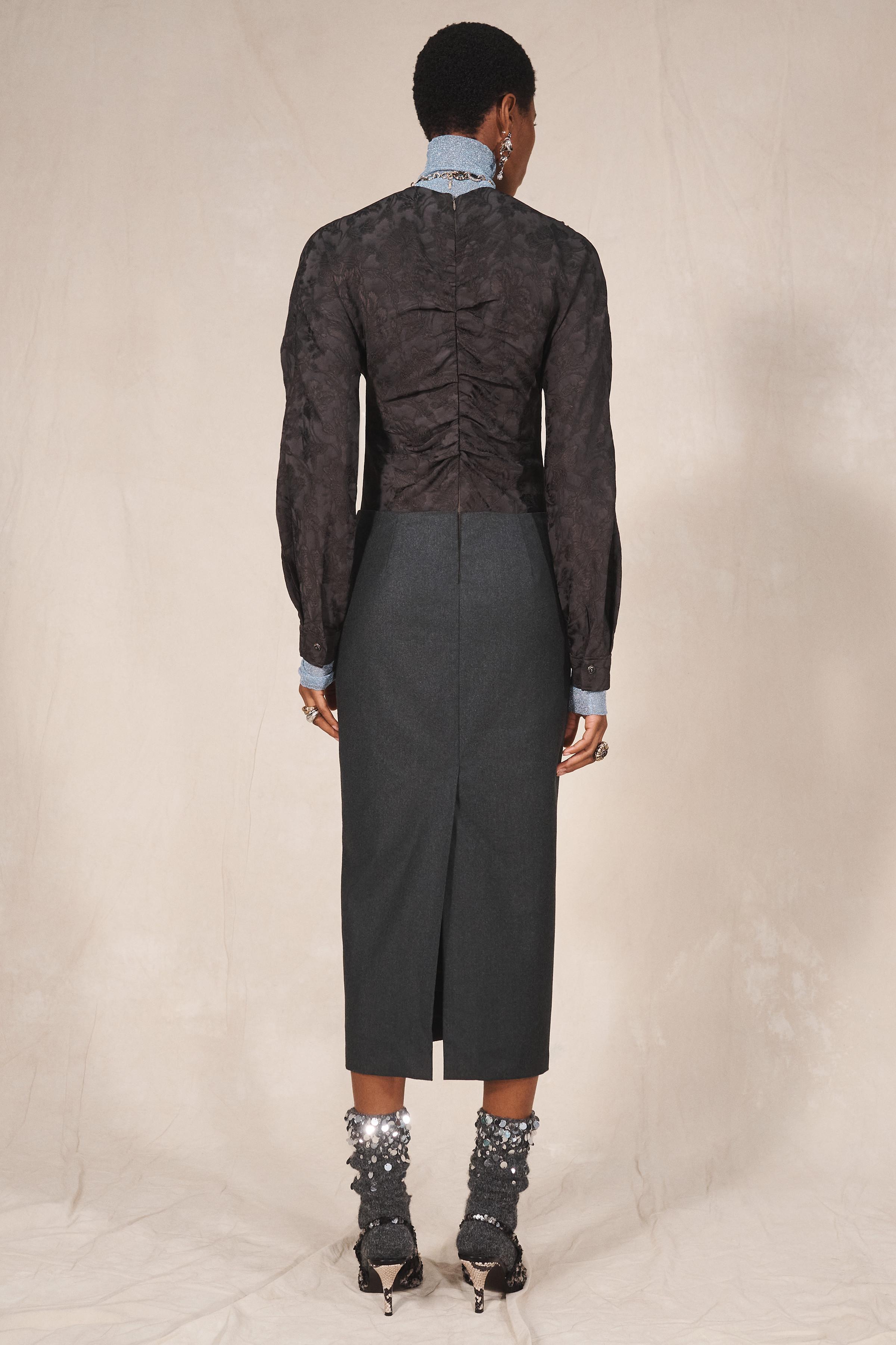 LIMITED EDITION JACQUARD COMBINED DRESS