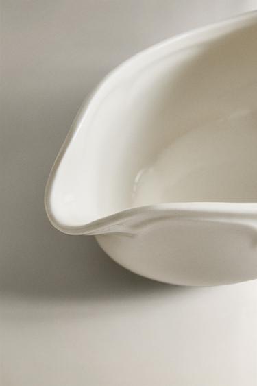 SALSIÈRE PORCELAINE RELIEF - Blanc de Zara - Image 3