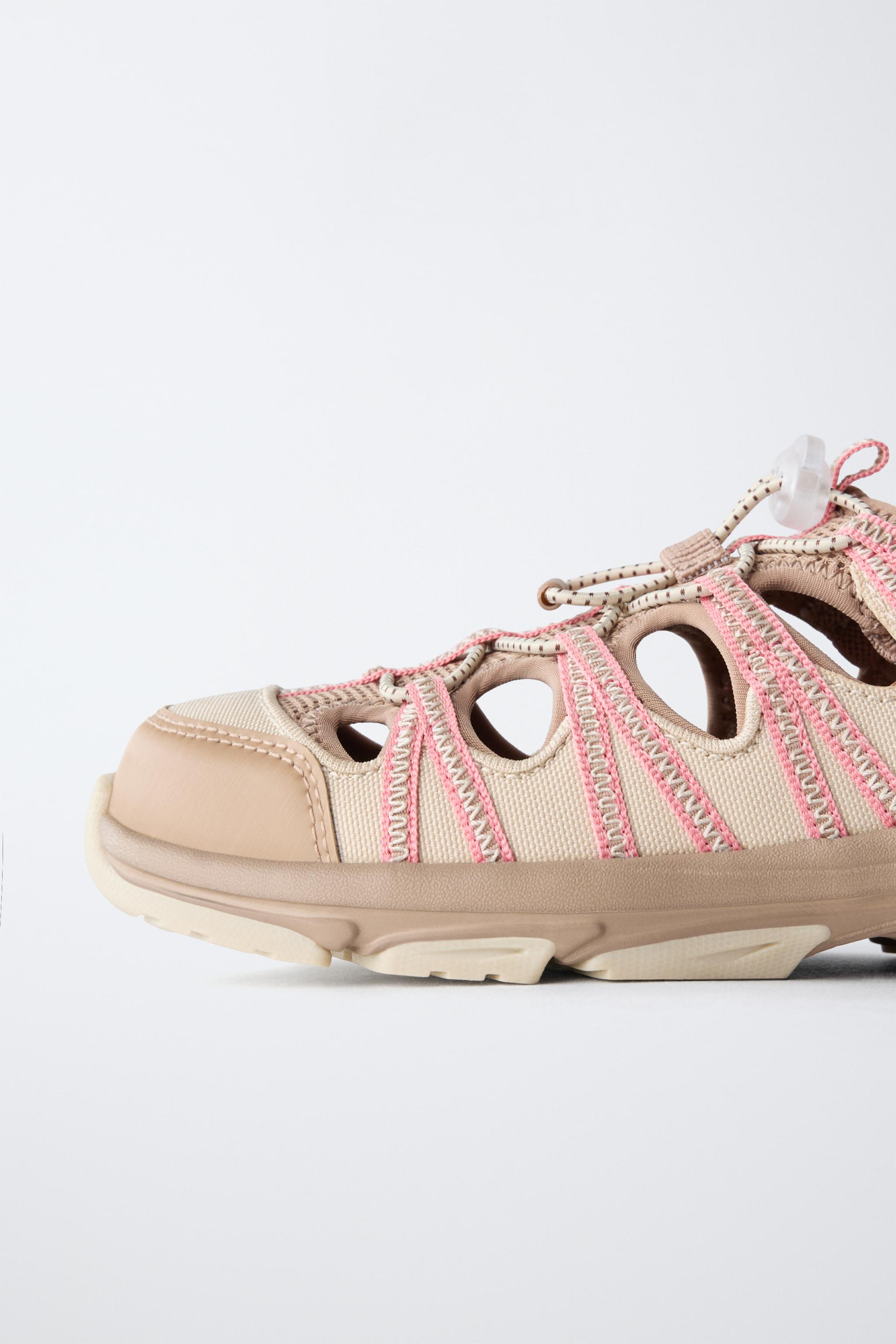 Детские кроссовки Zara OPENWORK SNEAKERS — фото 4