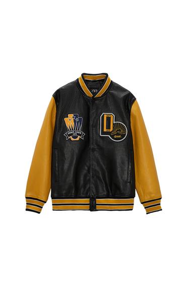 LEATHER BOMBER JACKET