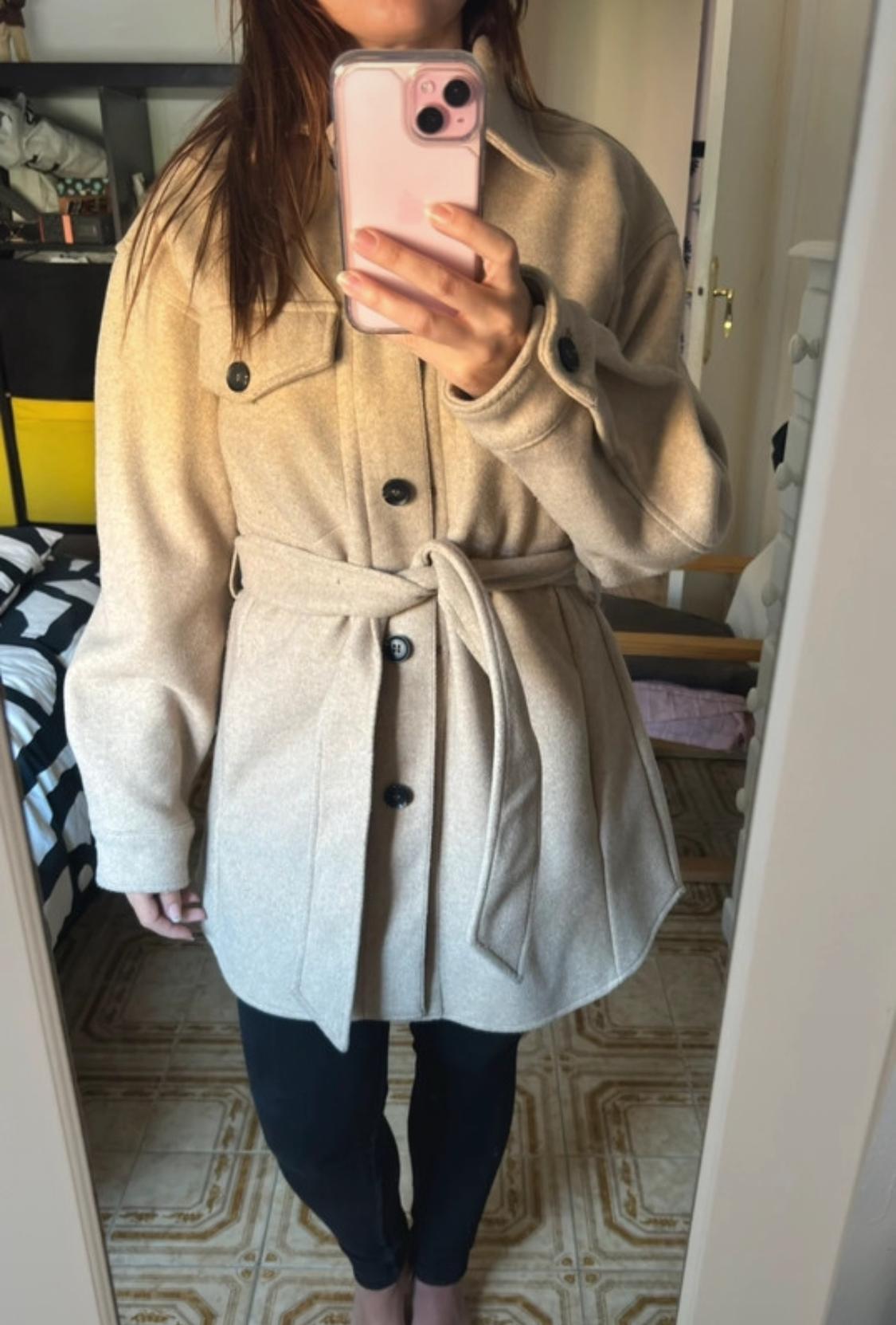 SOFT OVERSHIRT WITH BELT - Image 2