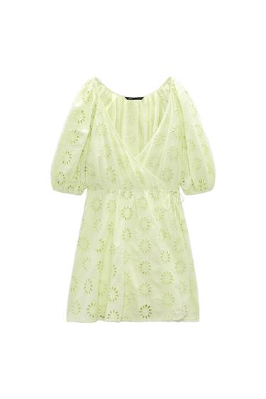 DRESS WITH CUTWORK EMBROIDERY