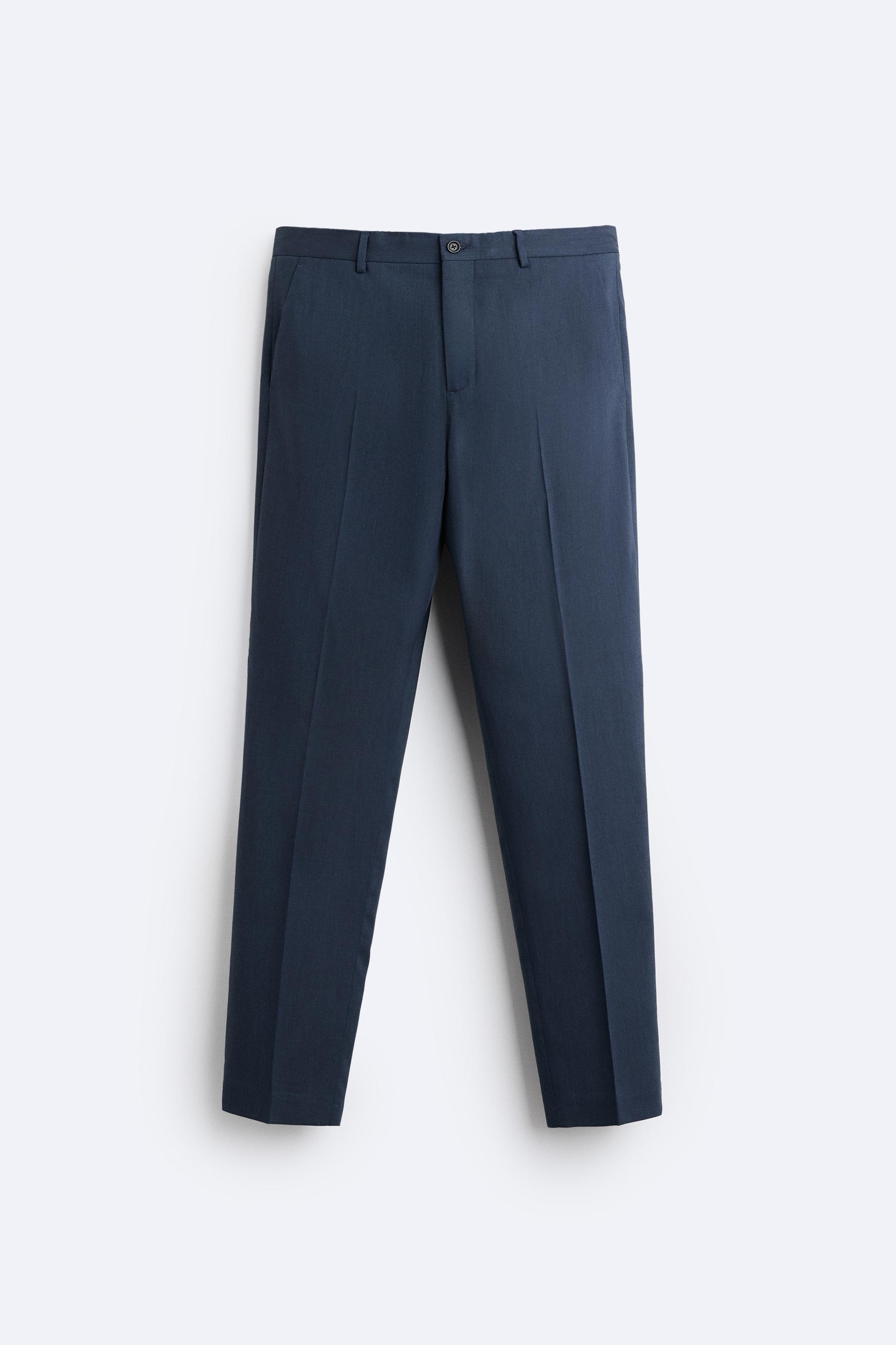 TEXTURED SUIT PANTS