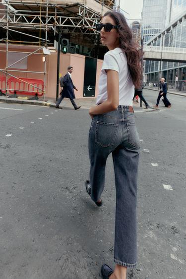 Z.05 RIGID HIGH-WAIST MOM JEANS - Blue by Zara - Image 4