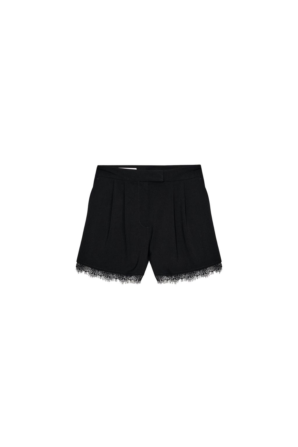 LACE TRIM SHORTS
