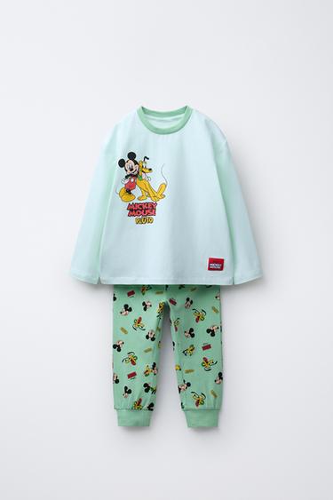 Zara Ekru - 2-6 YAŞ/ MICKEY MOUSE © DISNEY T-SHIRT VE PANTOLON PİJAMA TAKIMI