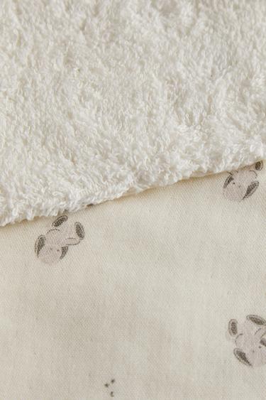 KIDS' BUNNY SHOULDER BIB - Cream by Zara - Image 3