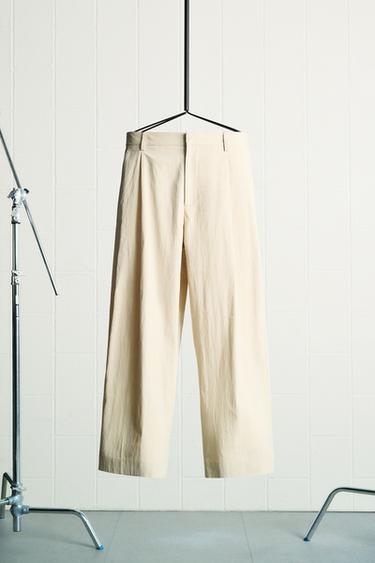 RELAXED-FIT-HOSE MIT ZIERFALTEN – LIMITED EDITION - grau-beige von Zara - Bild 0