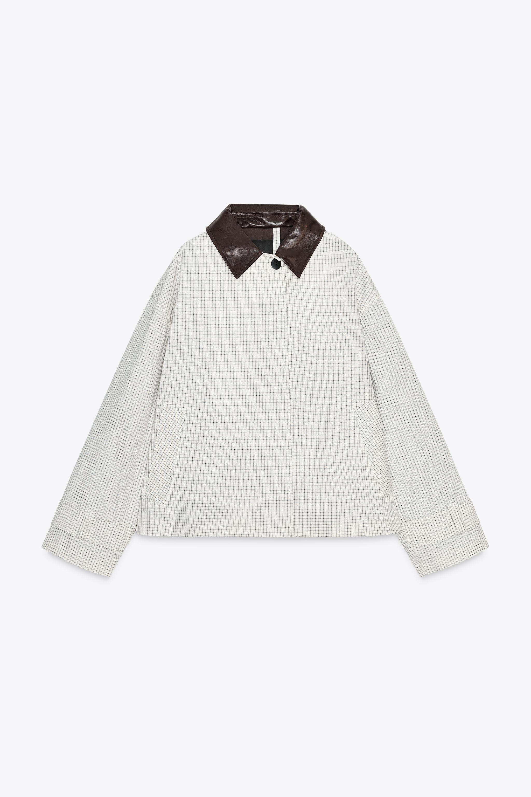 極希少♡コペンハーゲンプラチナム プラチナミンク ラムレザー ショートコート ZW COLLECTION フェイクレザートリム ショートトレンチコート