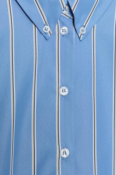 GLOBE STRIPED SHIRT - Blue/White by Zara - Image 8