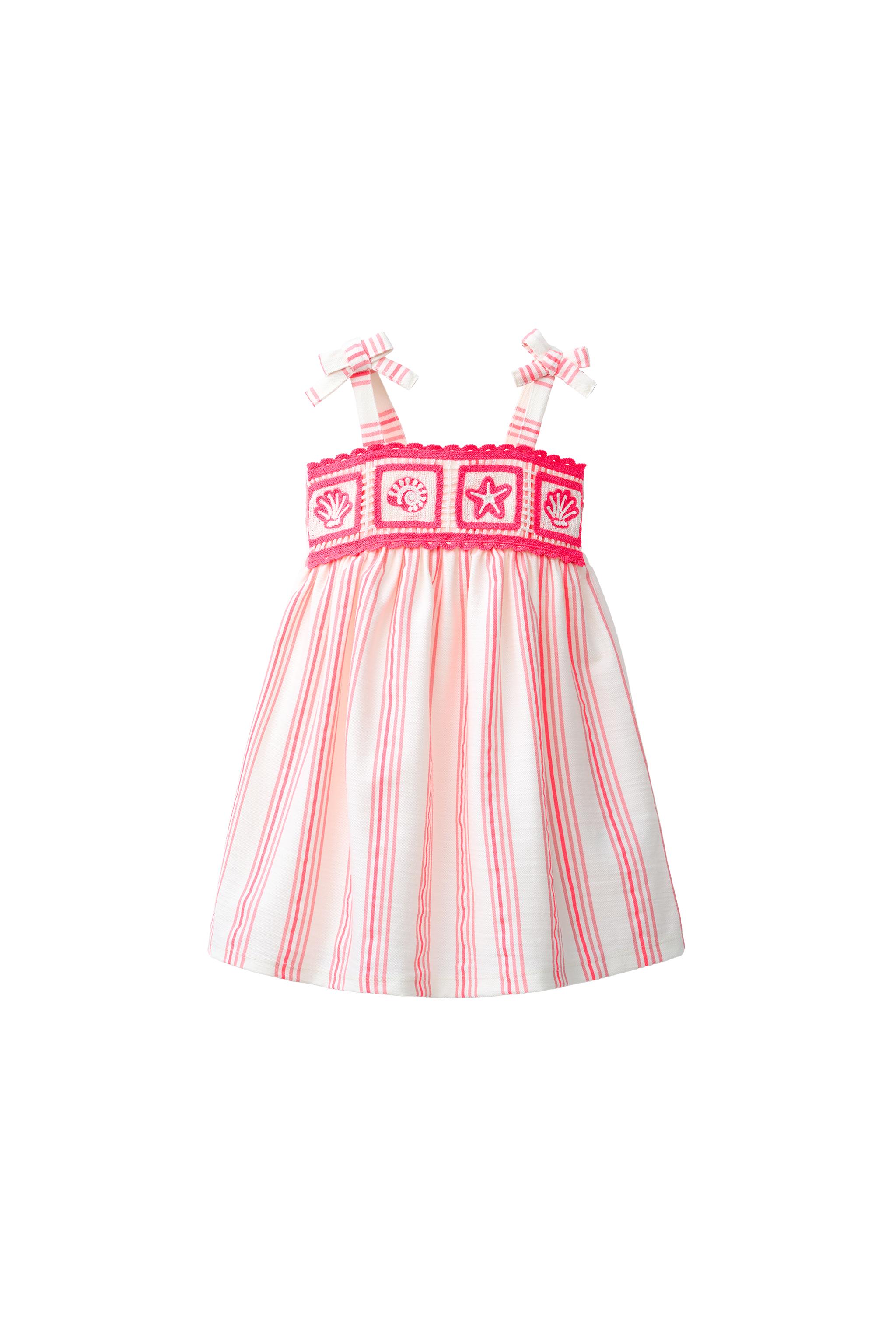 zara blue striped embroidered dress Dresses for Women