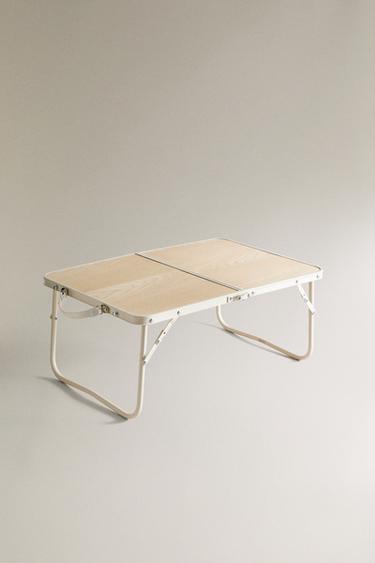 FOLDING BEACH TRAY WITH LEGS - Ivory by Zara - Image 1