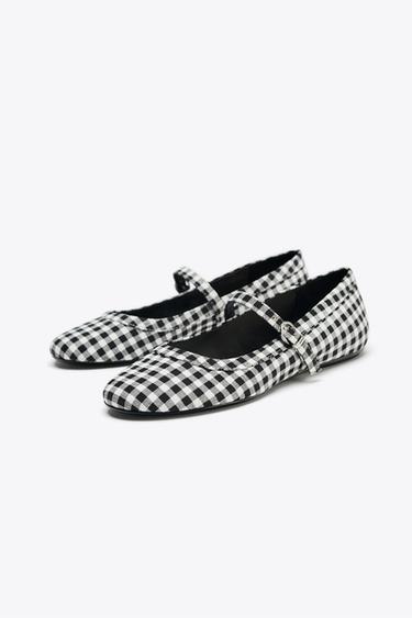 CHECK MARY JANES - Multicoloured by Zara - Image 4