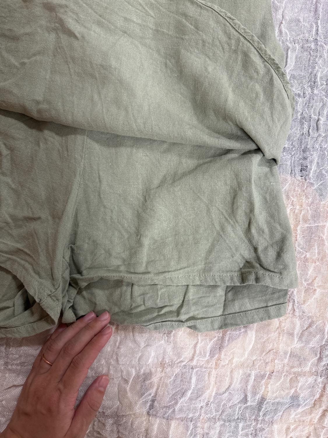 LINEN BLEND PLAYSUIT WITH BACK TIE - Image 2