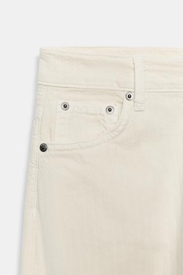 ZW COLLECTION TAPERED HIGH-WAIST JEANS - Butter by Zara - Image 8