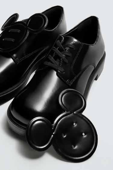 MOCASSINS EN CUIR À LACETS HARRY LAMBERT FOR ZARA x DISNEY - Noir de Zara - Image 5