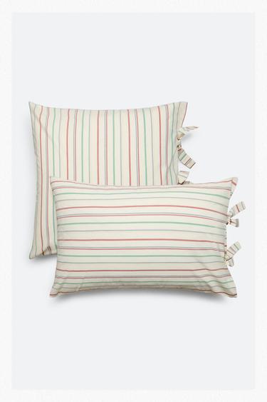 CHILDREN'S MULTICOLOURED STRIPE PILLOWCASE - Multicoloured by Zara