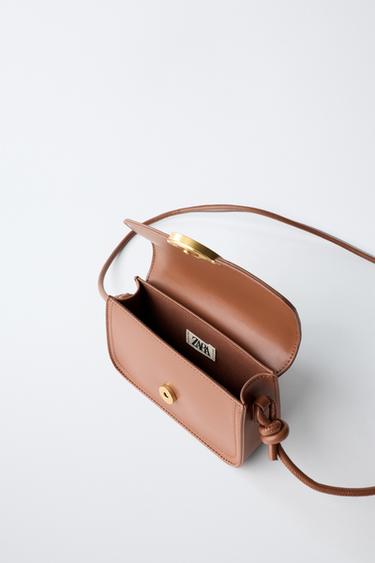 SAC BANDOULIÈRE DÉTAIL TULIPE - Marron de Zara - Image 4
