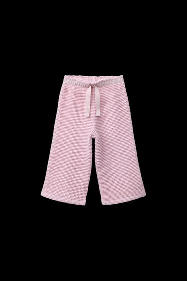 Zara WAFFLE CULOTTES - Pink / Mauve - Image 0